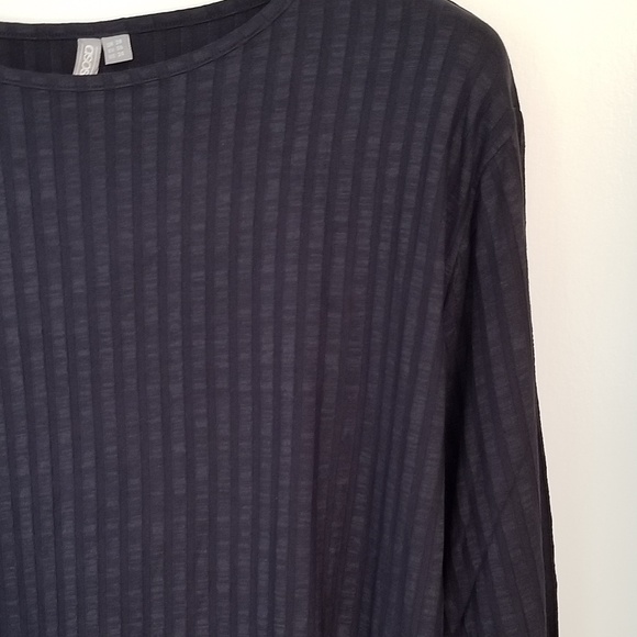 ASOS Curve Black Midi Dress in Chunky Rib - Picture 2 of 5